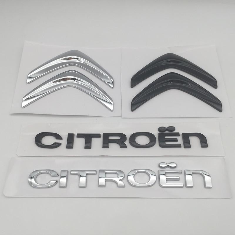 1 pezzo ABS 3D per Lettere Auto Citroen Emblema Cofano Anteriore Adesivo Cofano Badge Baule Posteriore Decalcomania Styling Accessori Auto