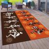1pc Egyptian Style Pattern Area Rug Soft Flannel Floor Mat for Living Room, Bedroom and Carpet, Sofa Coffee Table Floor Mat, Machine Washable