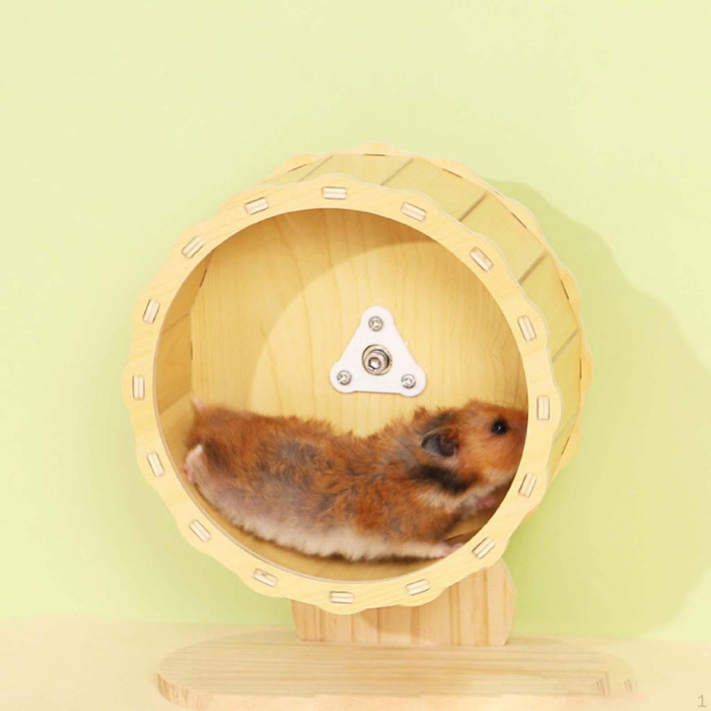 Hamster Wooden Balance Wheel Toy Fitness Supplies Cage Height Adjustable Hedgehog Small Animal