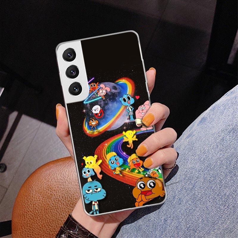 The Amazing World Gumball Phone Case For Samsung Galaxy S24 S25 Edge S26 Ultra S23 S22 S21 Plus S20 FE + Personalized Print Cove