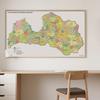 Latvia-Latvia Map-Administrative Map Decorative Picture for Travel,Educational Tool,Photo Shoot Background
