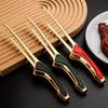 Stainless Steel Kitchen Tongs with Non Slip Handle for Cooking Grilling Toast Bread Steak and Food Serving Utensil Tool