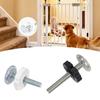 For Apartment Renters White Guardrail Screw Kit Easy Setup Door Replacement Kit No-drill Adjusting Rod Threaded Bar