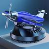 Solar Powered Rotating Aircraft Car Air Freshener Diffuser with ABS Material and Natural Plant Aroma for Car and Desktop