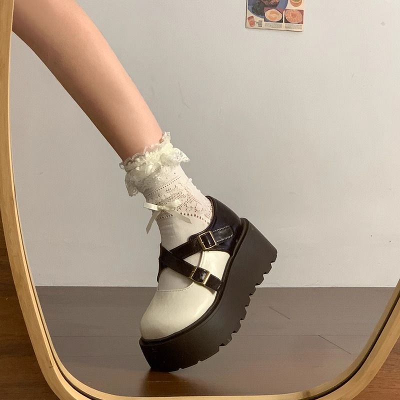 

Fashion Woman Pumps Platform Round Toe Loafers Shoes for Women Elegant Dress Footwear Quick Delivery High Quality Wholesale Slip on Chic 40