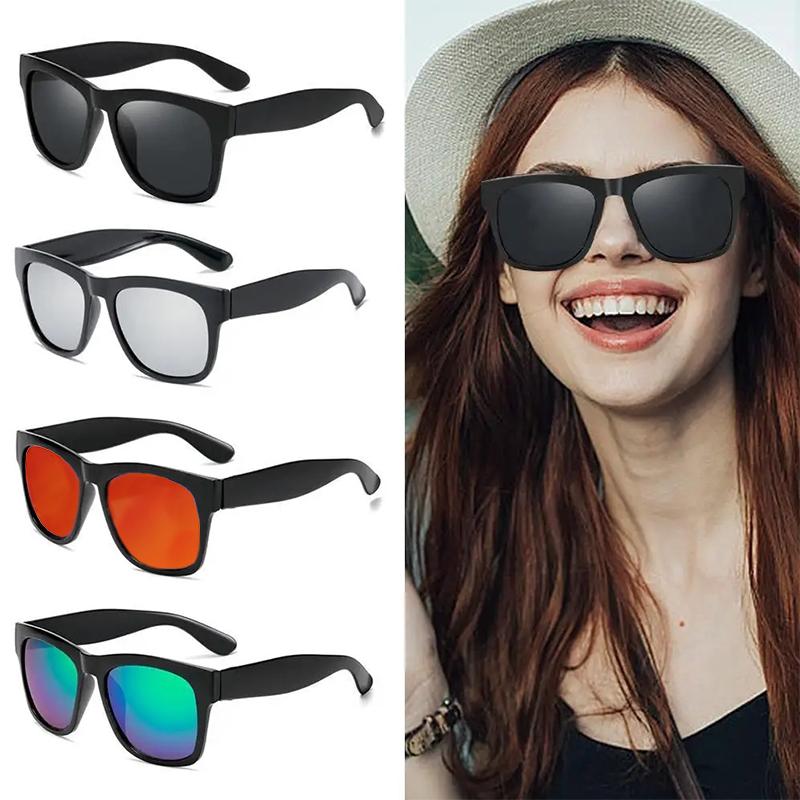 

Square Sunglasses Colorful Lens Shades Fashionable Outdoor Travel Camping Hiking Fishing Beach Sunglasses