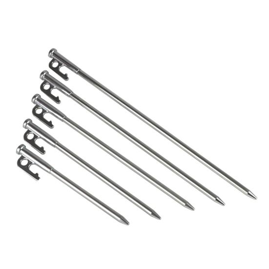 20/25/30/35/40CM Stainless Steel Tent Stake Heavy Duty Outdoor Hiking Camping Tent Tarp Canopy Windproof Ground Spike Nail Metal Tent Peg