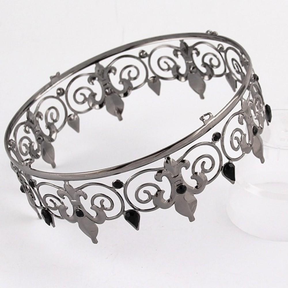 Bar Mitzvah Crown King Crown Korean Style Round Tiaras Retro Metal Prince Crowns Girls Gift