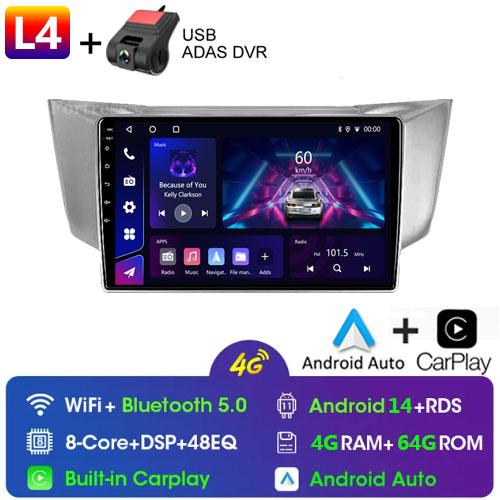 For Lexus RX300 RX330 RX350 RX400H 2003-2014 Android Car Radio Auto Stereo Multimedia Player GPS Navigation Carplay Touch Screen