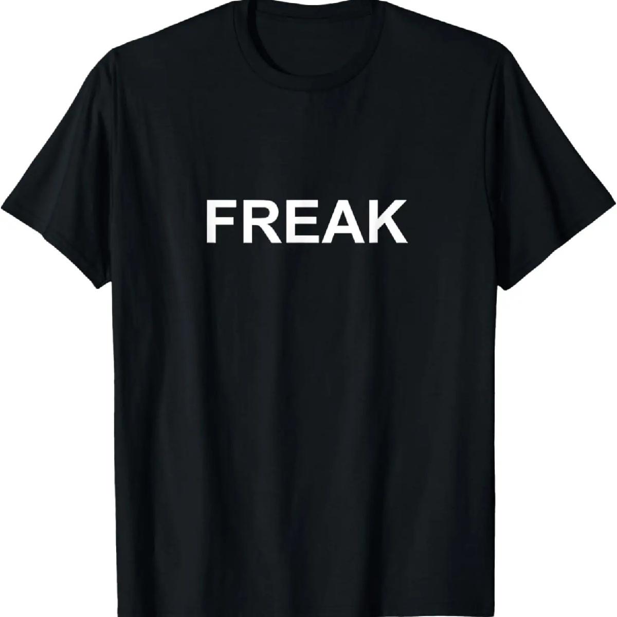 Футболка с лозунгом FREAK XXXXXL чёрный