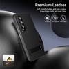 Delicate Leather Magnetic Protect Cover For Samsung Z Fold7 Fold6 Adjustable Alloy Stand Holder Case for Galaxy Z Fold 7 6 5 4