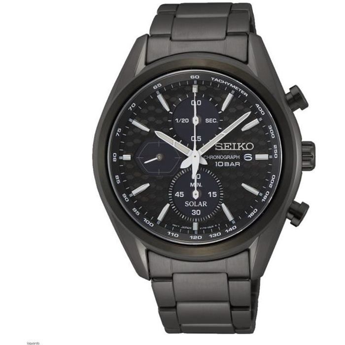 Montre - Seiko - SSC773P1 - Sportive - Chronographe - Lunette noire