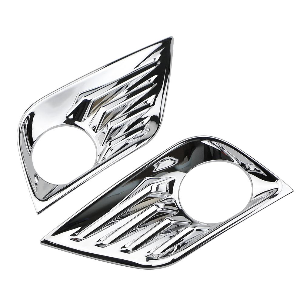 

Front Bumper Fog Light Cover Fog Lamp Cap for Nissan Teana Altima L33 2016 2017 2018 Foglight Shell Hood Decoration Style1