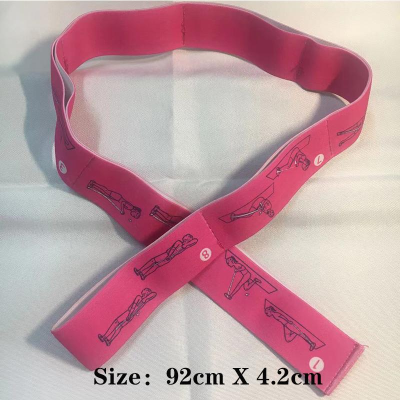 Yoga Pull Strap Gürtel Polyester Latex Elastische Latin Dance Stretching Band Schleife Yoga Pilates GYM Fitness Übung Widerstand Bands