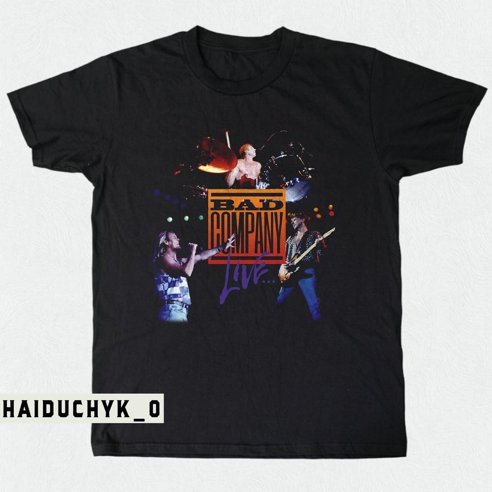 Bad Company Rock Band Unisex Black T-shirt S-5XL Unisex T-Shirt S
