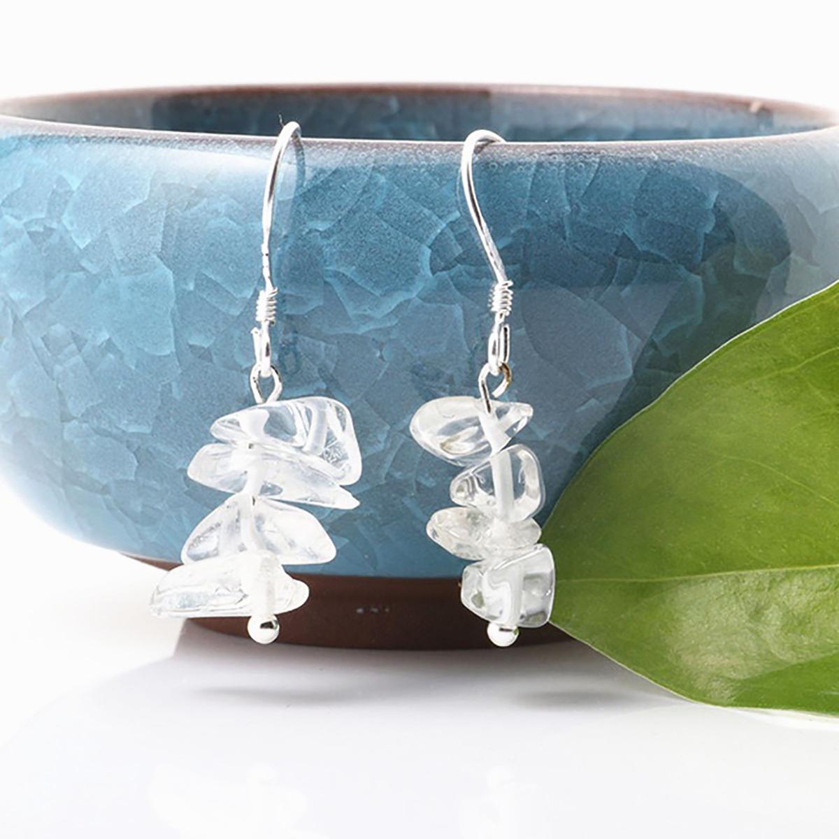 

Женские серьги из натурального камня, гравийные модные серьги для элегантных женщин, свадебные аксессуары