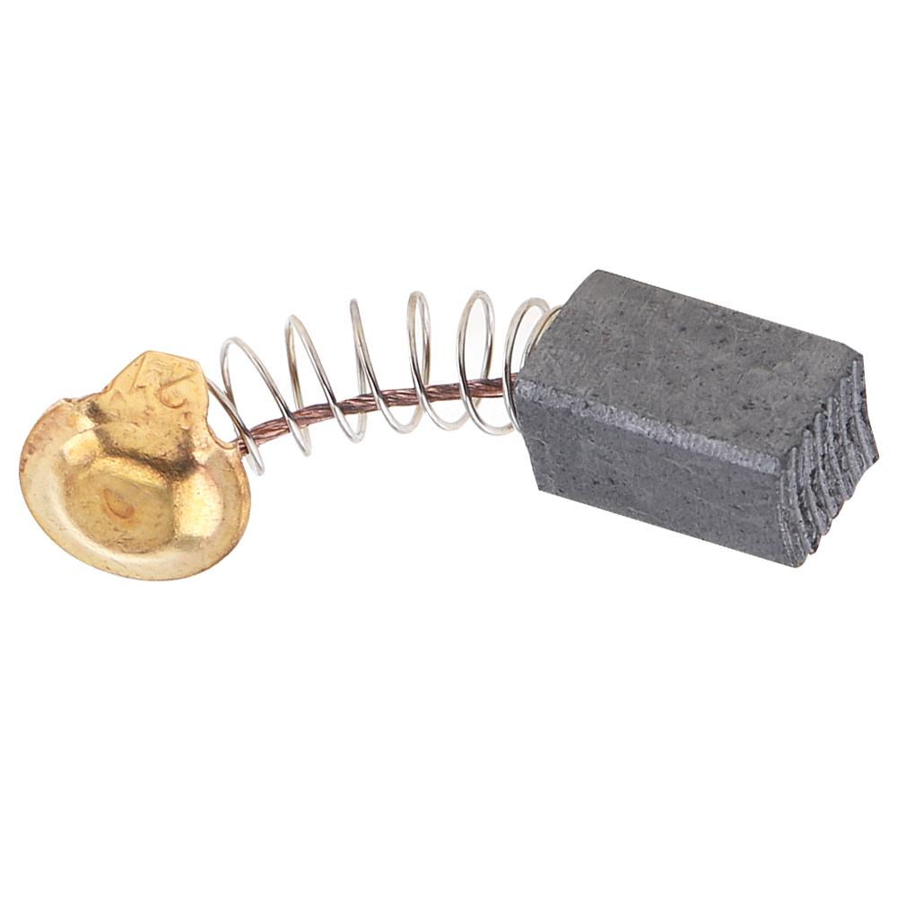 10Pcs Mini Black Carbon Brushes with Copper Core & 20mm Springs, Replacement Parts for Electric Drills and Grinding Machines
