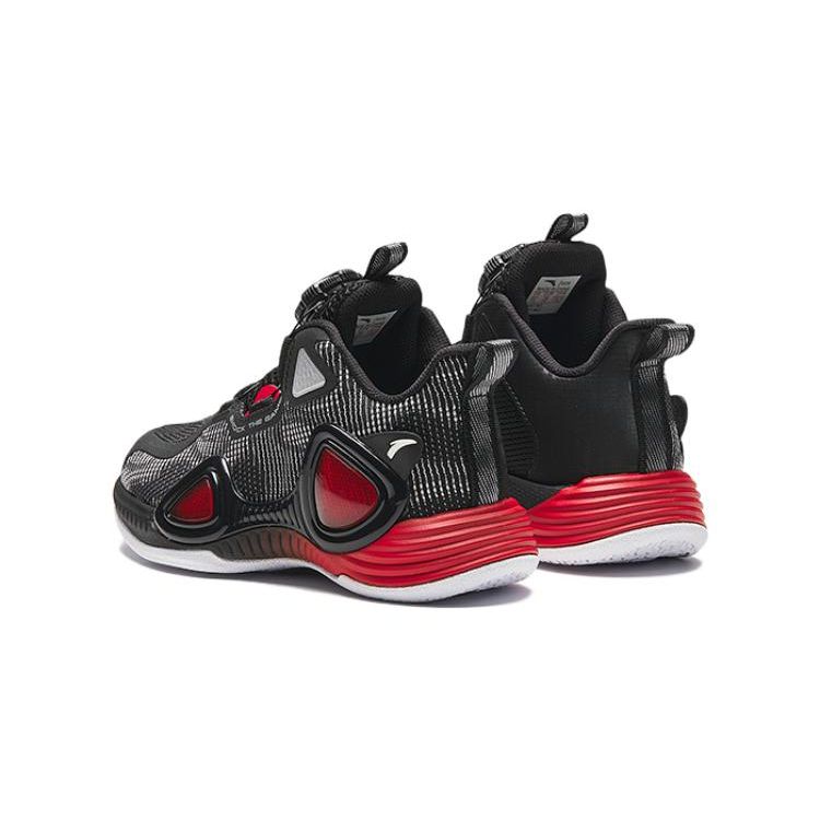 Anta Kids Magic Eye Synthetic Leather Comfortable Versatile Shock Absorbing Wear Resistant Mid Top Basketball Shoes Kids Basketball Shoes 312349957-5