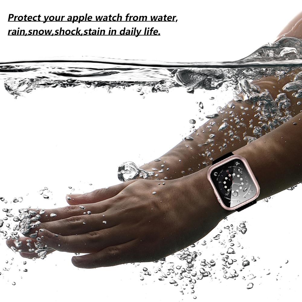 Glas+Schale Displayschutz für Apple Watch Series 10 IWatch Ultra/Ultra 42/46mm Matt Bumper 42/46mm Schutzhülle