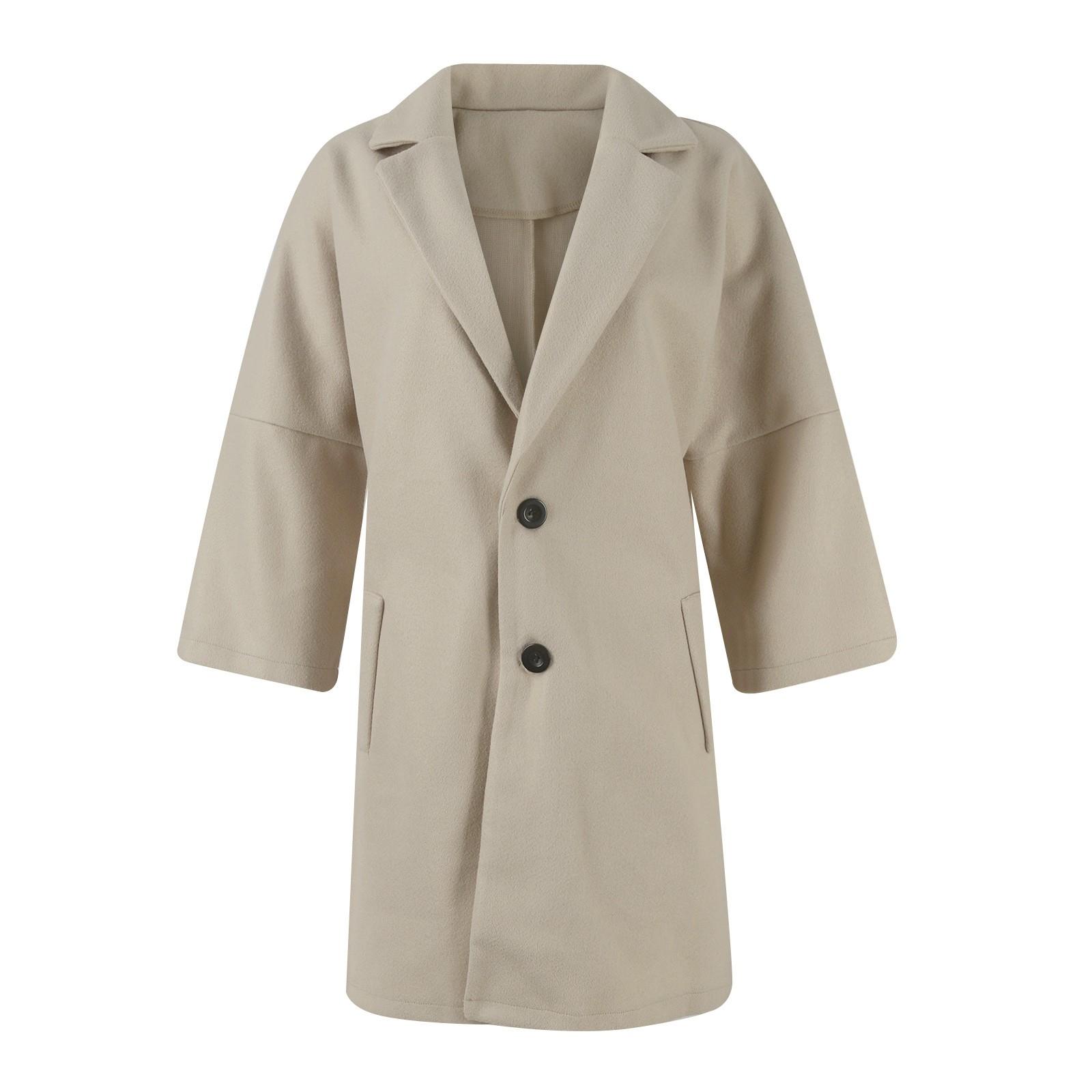 Женское модное универсальное твидовое пальто — фото 3