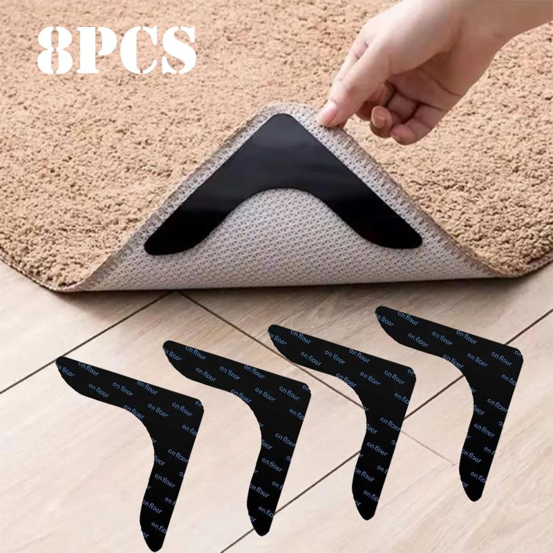 8pcs Strong Self Adhesive Fastener Dots Stickers Adhesive Hook Loop Tape For Bed Sheet Sofa Mat Carpet Anti Slip Mat Pads
