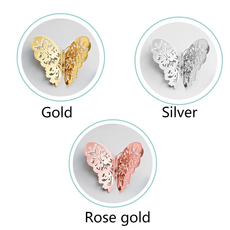 3D Wall Stickers Hollow for Kids Rooms, Home Wall Decor, DIY, Fridge Stickers, Room Decoration, 12 Pcs/Set