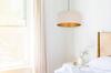 Hanging Lamp Ceiling Chandelier Golden Velvet Lampshade