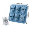 Dishwasher Safe Skull Head Shape Silicone Tray for Ice Cubes and Chocolate Making Practical Kitchen Essential