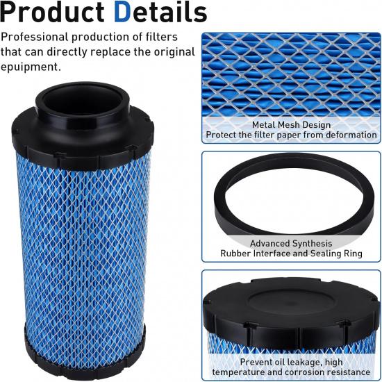 Air Filter 1241084 2882234 For Polaris RZR XP1000/XP 4 1000/PRO XP/PRO XP 4/XP 4 Turbo/XP 4 Turbo S/XP Turbo EPS/XP Turbo S/RS1 2014- Replacement#