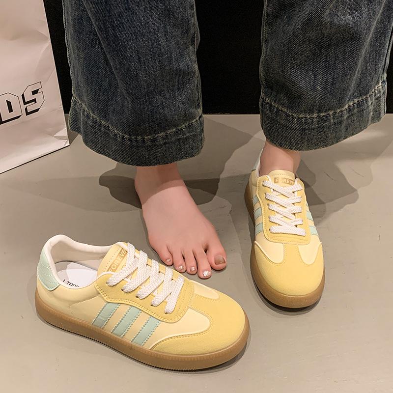 Soft-soled German training shoes women's versatile sports Forrest Gump shoes 2025 spring and summer new breathable board shoes casual white shoes