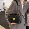 New Fashionable Simple Niche Design Rhombus Chain Bag Versatile Single Shoulder Oblique Span Women's Bag