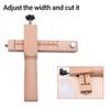 Device Leather Craft Tools Wooden Strip Cutter Adjustable Leather Strap Cutter Leather Cutting Tool