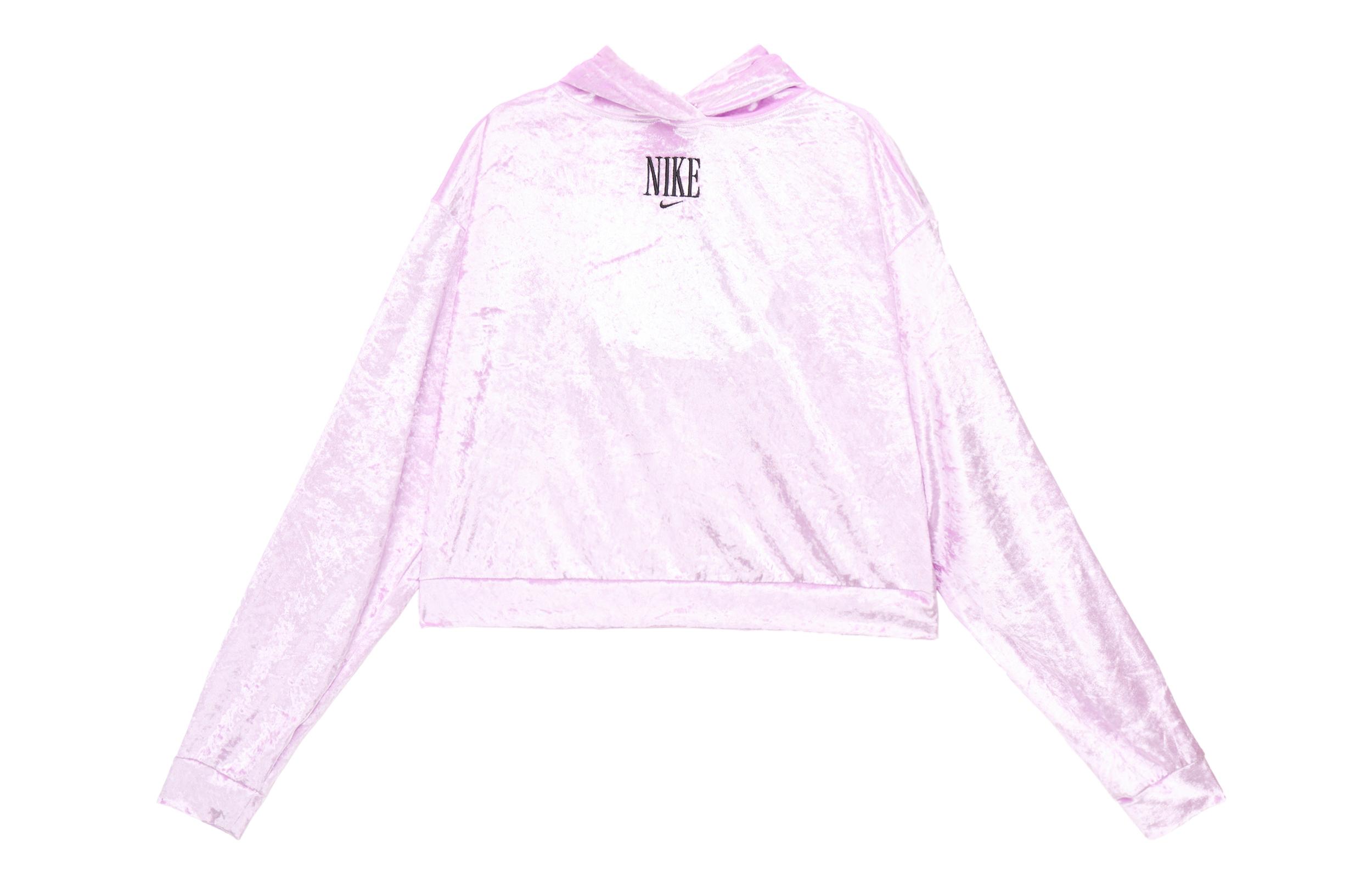 Nike Sweatshirts Women s Pink Hooded Moderate Regular CU6524-680 S
