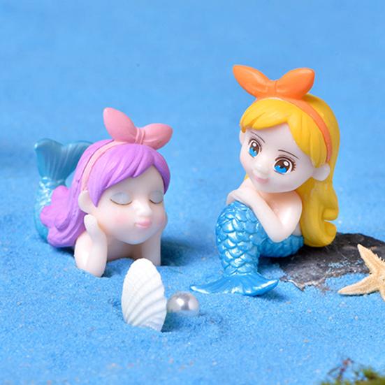 Fairy Doll Vivid Multi-Functional Environmental Friendly Mermaid Princess Miniature Figurines for Office