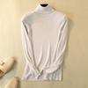 Winter Pullover High Neck Sweater For Women, With A Base Layer, Warm And Slim Fit Top For Women