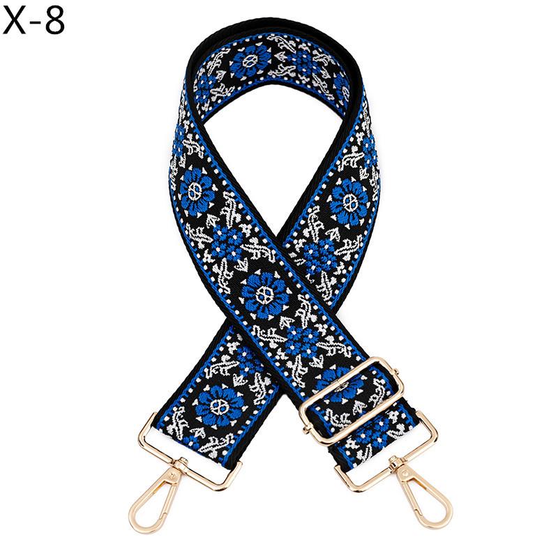 Nastavitelný žakárový ramenní popruh v etnickém stylu pro dámské crossbody tašky