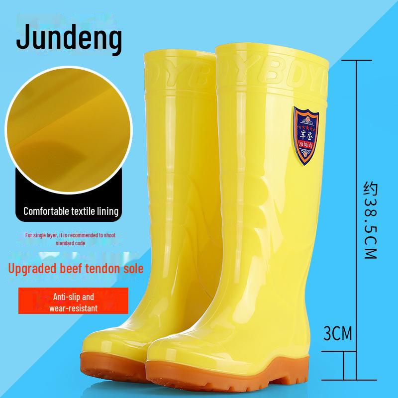 

Унисекс Нескользящие Водонепроницаемые Желтые Резиновые Поварские Ботинки - Масло- и Износостойкие Полусапоги/Высокие Сапоги 42