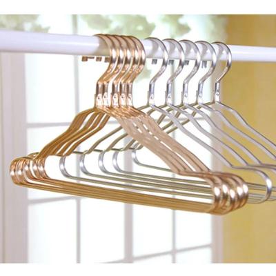 10pcs Aluminum Alloy Clothing Hanger Golden Durable Domestic Coat   Supplies Organizer Adult Children  Hanging