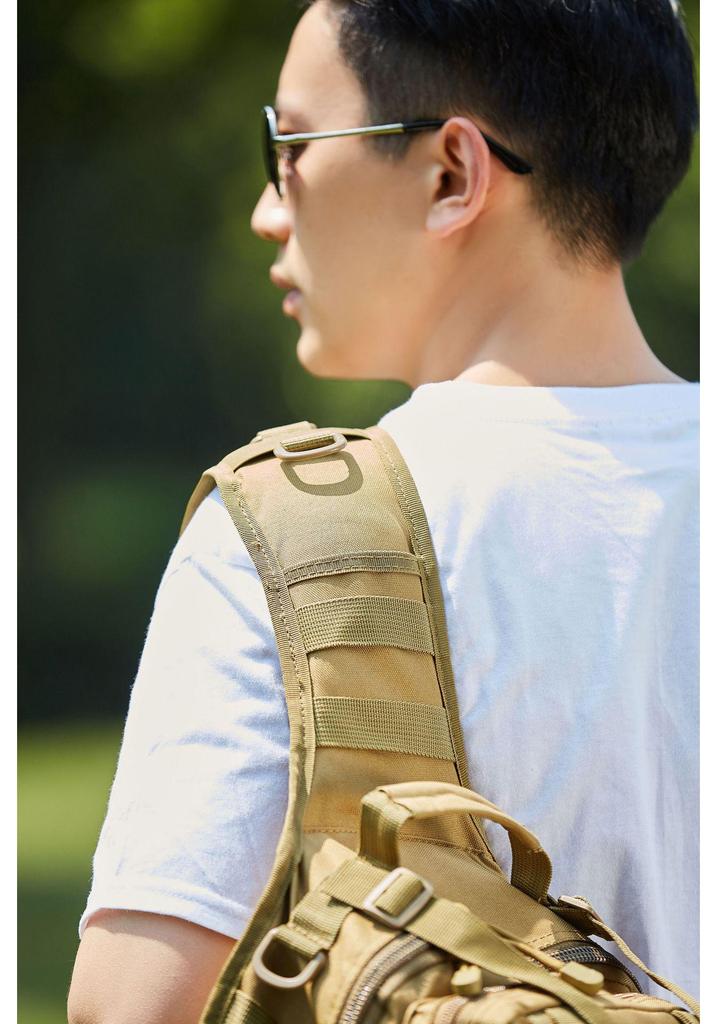Outdoor Water-Repellent Wear-Resistant Tactical Crossbody Backpack for Travel, Cycling, Hiking, and Sports