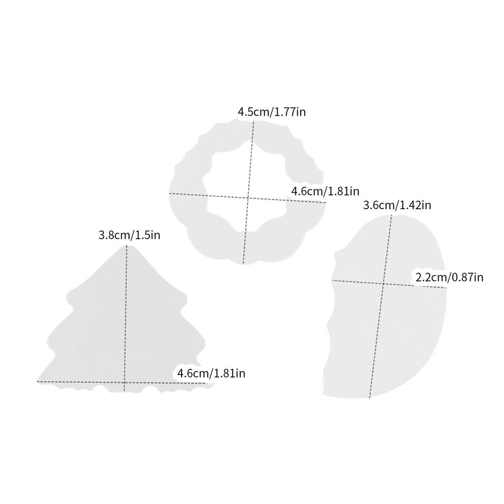 Christmas Silicone Molds Quicksand Empty Plate Christmas Sand Pendant Moulds Jewelry Making Supplies Silicone Material