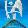 New DIY Wind Turbine Fan Blade Mini Vertical Axis Brushless DC Generator Motor 3D Printing PAL with Triangular Brake Fixed Base