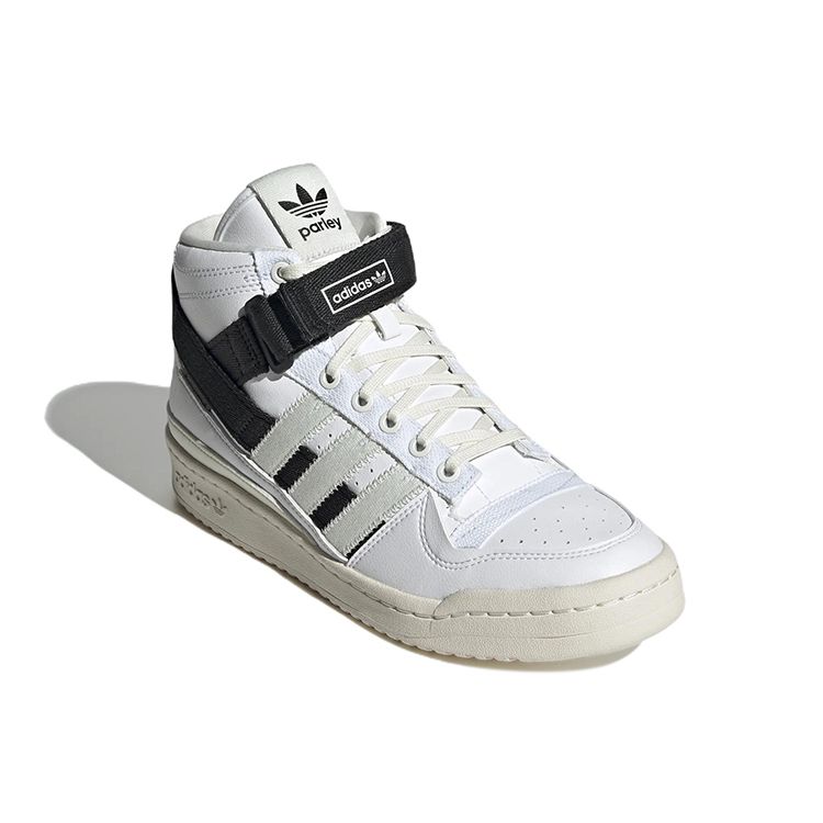 Parley x Adidas Forum Mid White Black Unisex Sneakers Cloud-White Off-White Core-Black GV7616