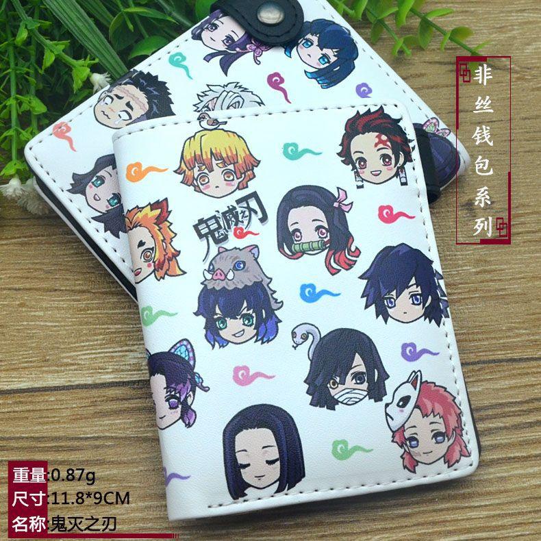 Japan cartoon comics Demon Slayer Stylish Vertical Bag Card Holder Coin Purse 0027