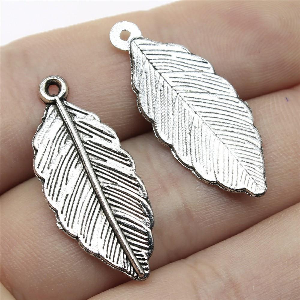20pcs Plant Tree Leaf Charms DIY Retro Jewelry Bracelet Necklace Charms Pendant For Jewelry Making
