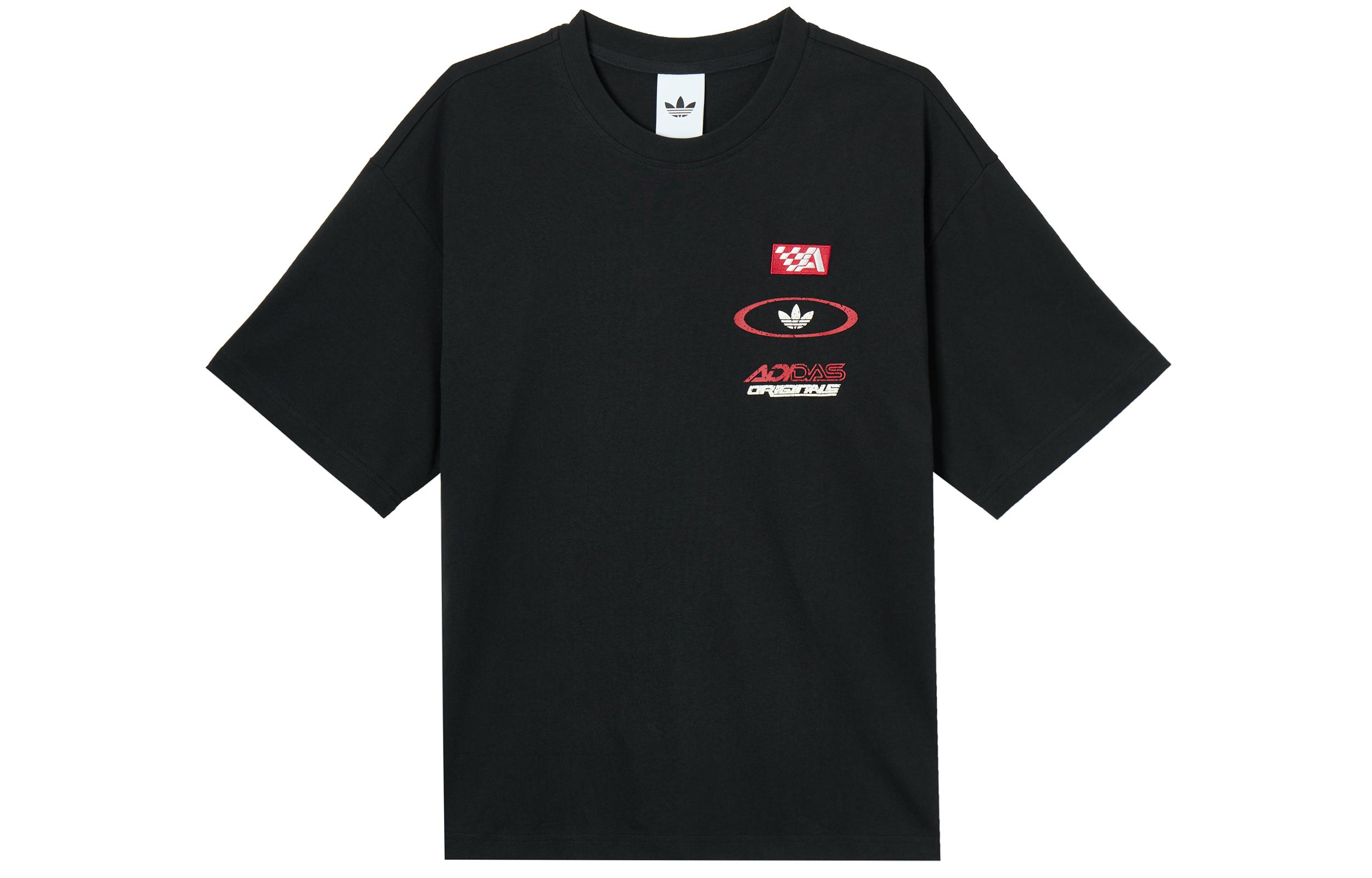 Adidas Originals T Shirts Men s Black Crew Neck Moderate KH1197 M