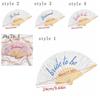Fashion Exquisite Lace Bridal Fan Handheld Elegant Single Party Decoration Fan Retro Dance Fan Wedding Travel