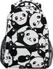 Panda Backpack For Girls Elementary School Bag Kids Bookbag Personalized Travel Daypack 3rd 4th 5th Grade Rucksack