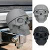 Motorrad Anhängerkupplung Kappe Piraten Totenkopf Abdeckung, 3D Geschnitzte Anhängerkupplungskugel Abdeckung für SUV Schwarz und Grau Pickup, Staubdichte Schutzhülle für Anhängerkupplungskugel, Robust