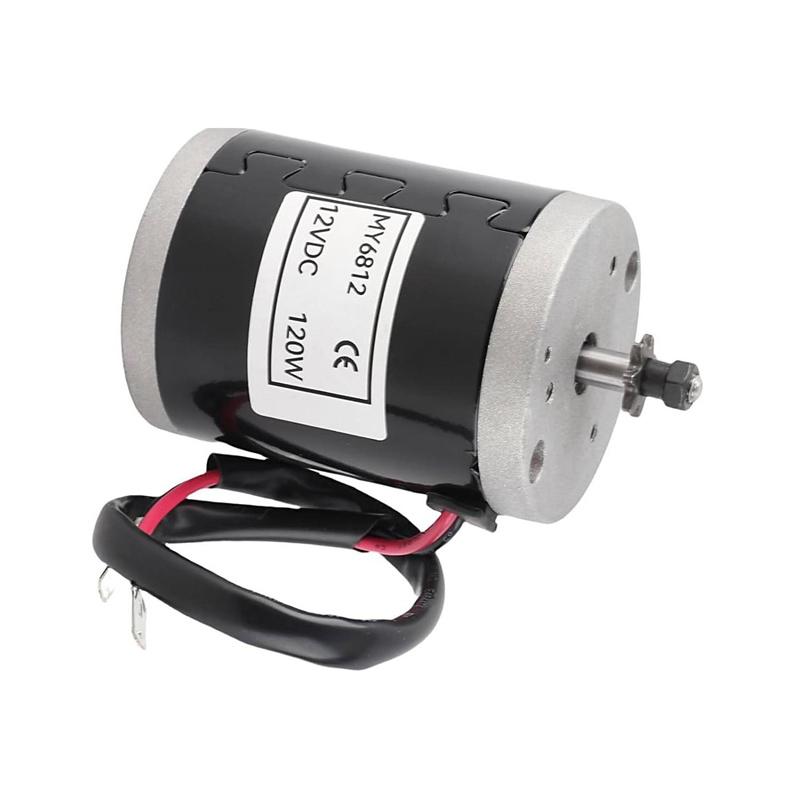 Motore Spazzolato My6812 12V 120W Alta Velocità Piccolo Motore a Spazzole Con Puleggia per Cinghia Scooter Elettrico E-Bike Accessorio Bicicletta Motore Spazzolato