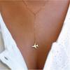 Simple Joias Plane Airplane Necklaces & Pendants For Women Femme Aircraft Chain Layered Choker Bohemian Jewelry A037
